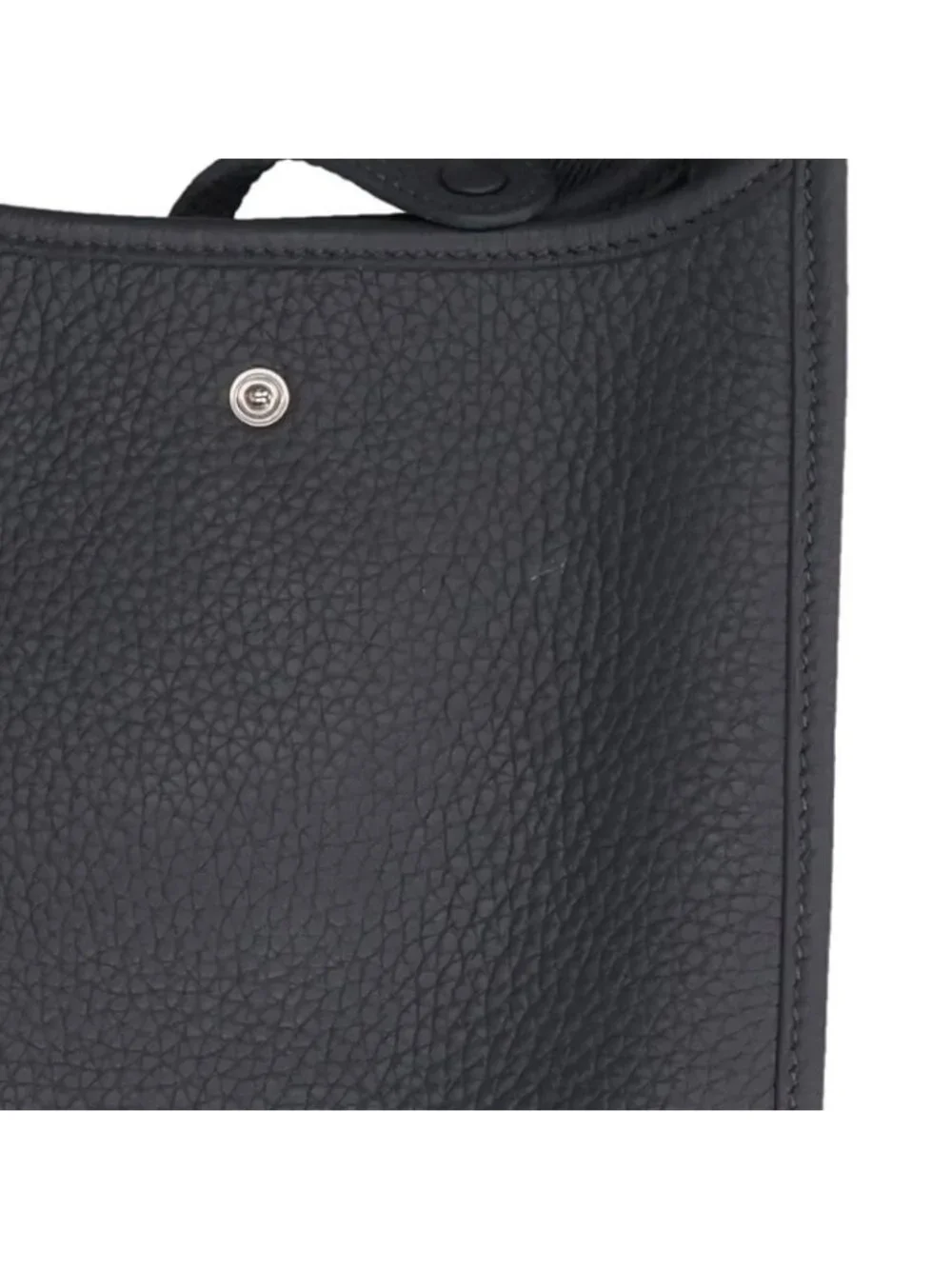 Hermes Evelyne TPM Silver Taurillon Clemence Leather Shoulder Bag TPM